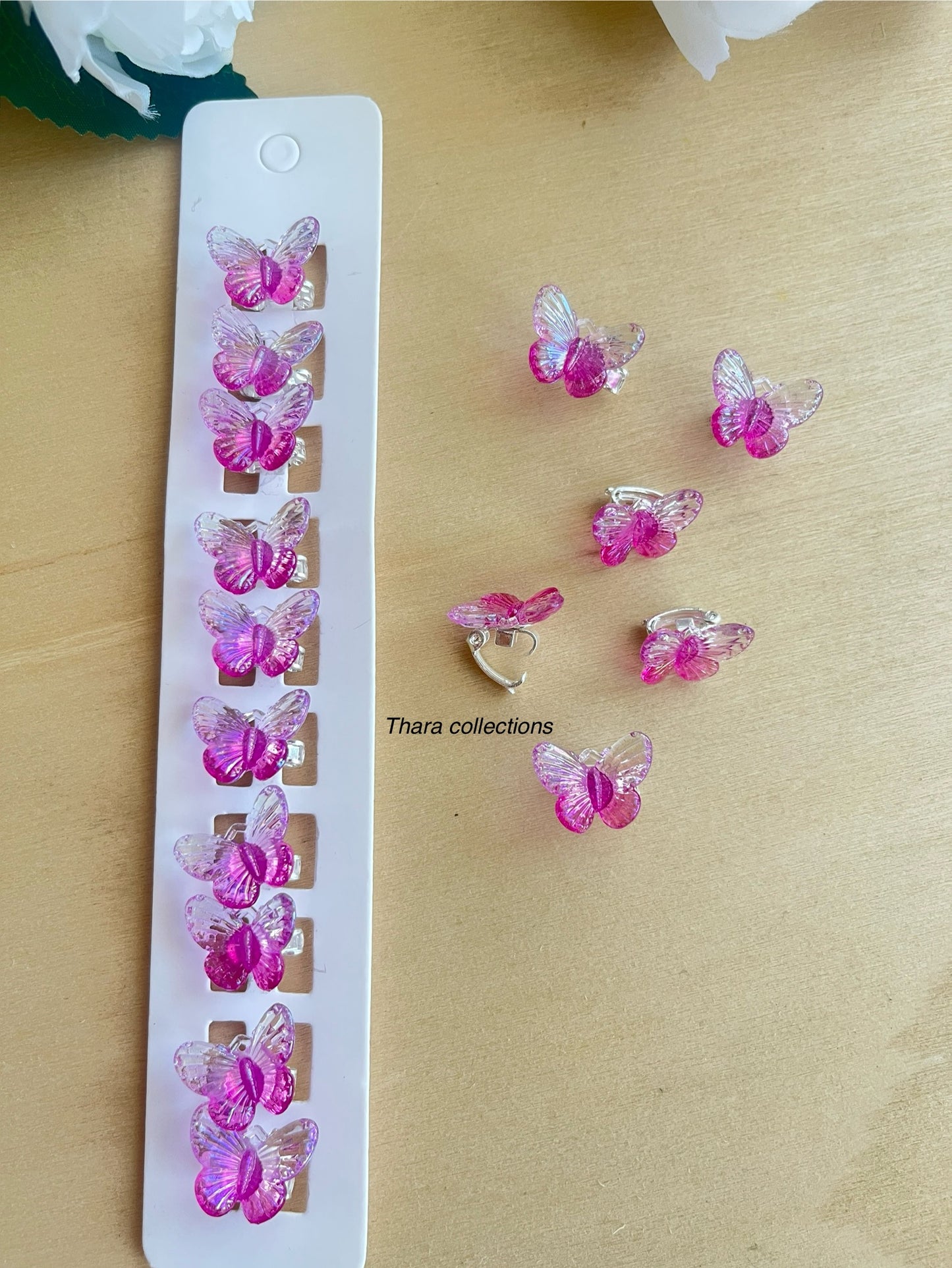 Butterfly Charm Hair Clips