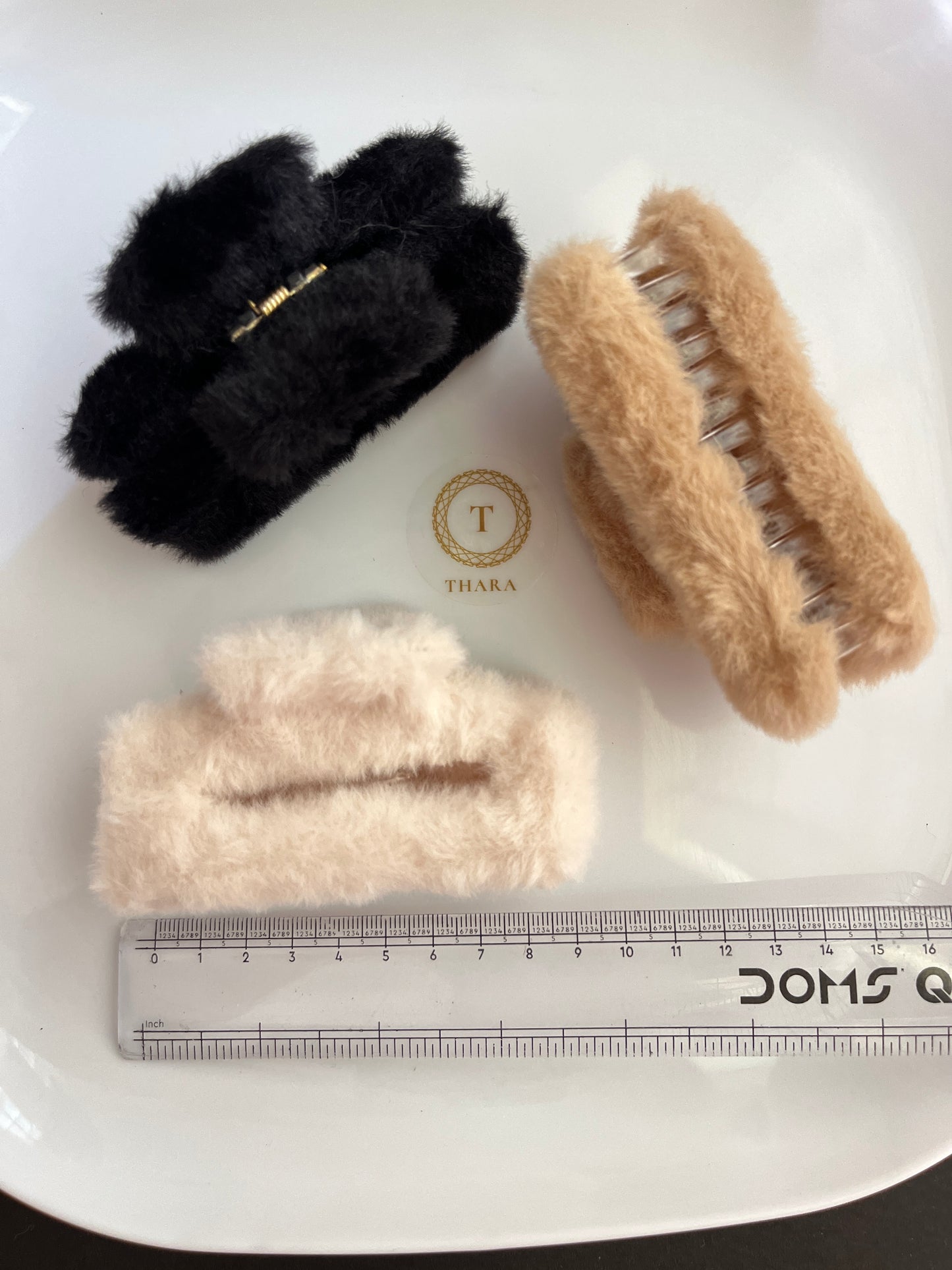 Fur Hair Claw Clips – Soft Fluffy Hair Accessories for Women & Girls