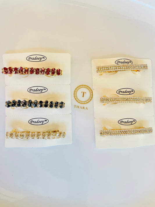 Sparkling Crystal Center Clip