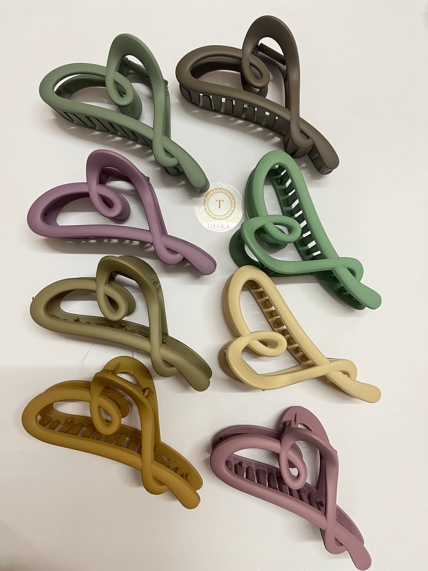 Premium Heart Matte Finish HairClaw