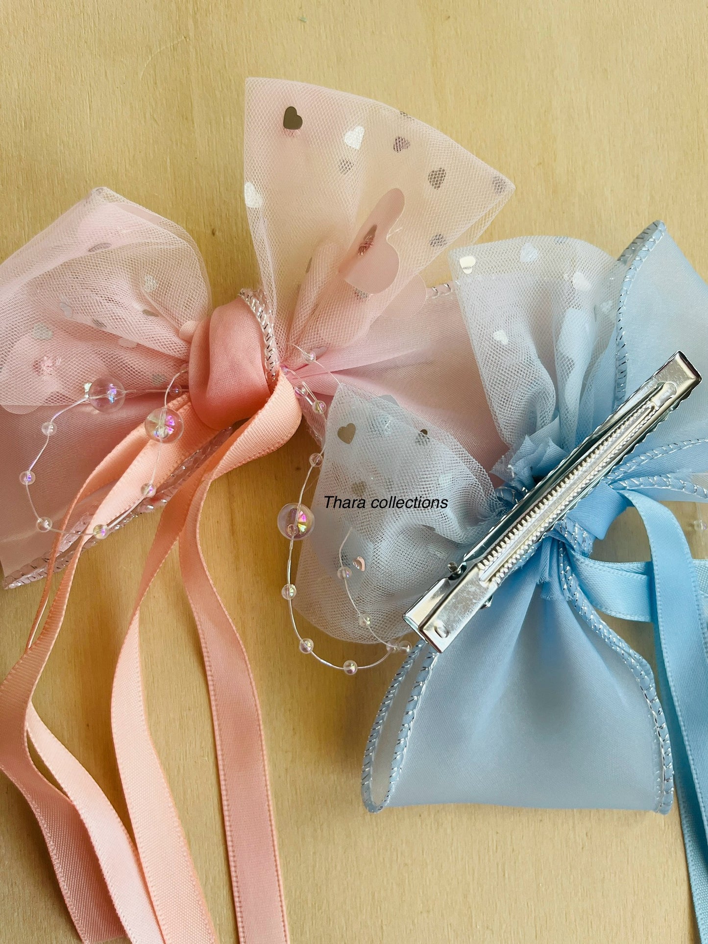 Elegant Bow Pearl Accent Hair Clip