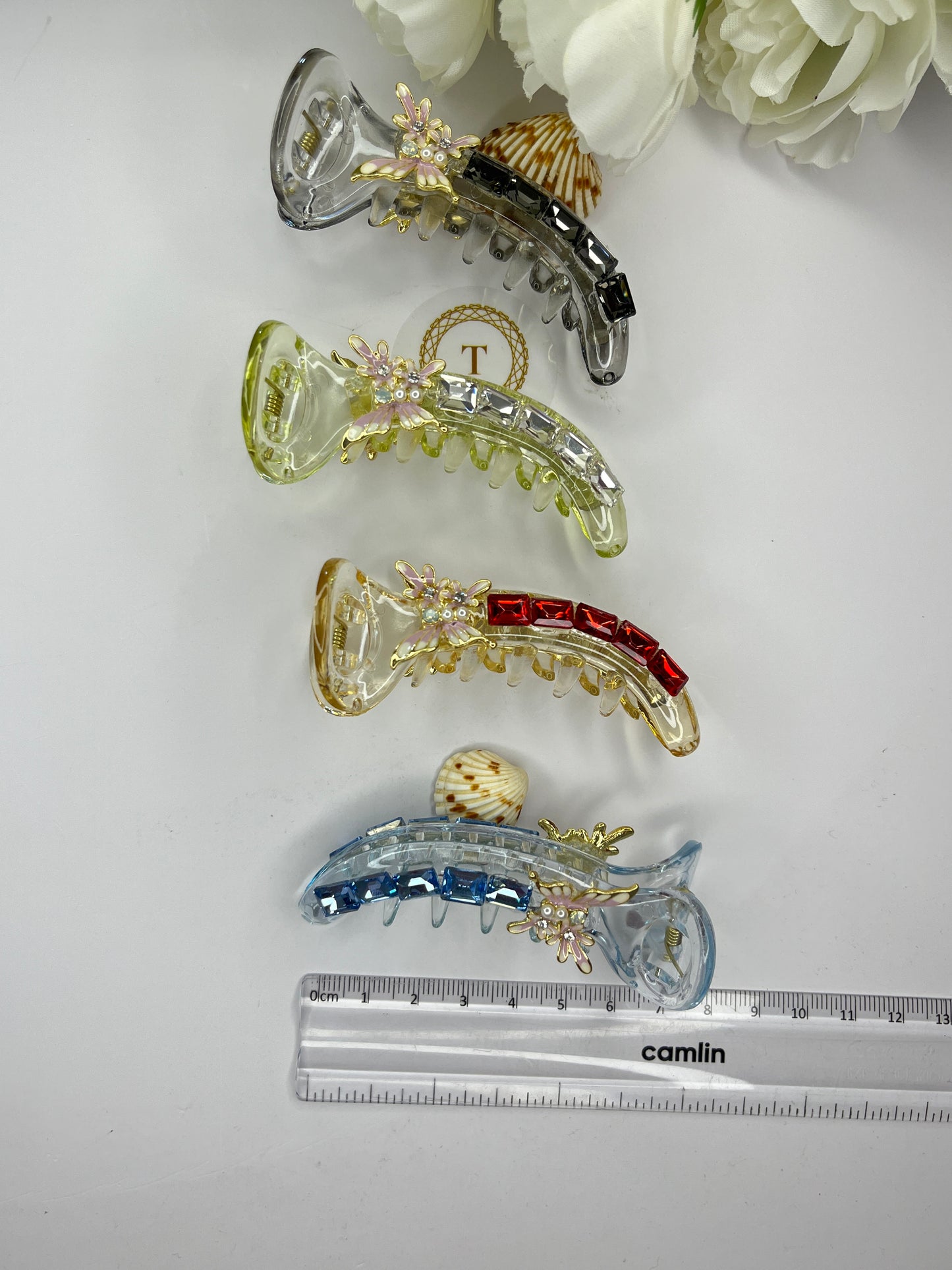 Butterfly Crystal Banana Clip