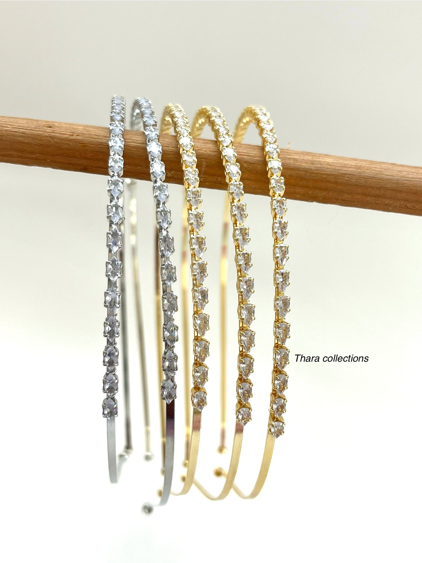 Elegant Crystal Rhinestone Headbands – Gold & Silver