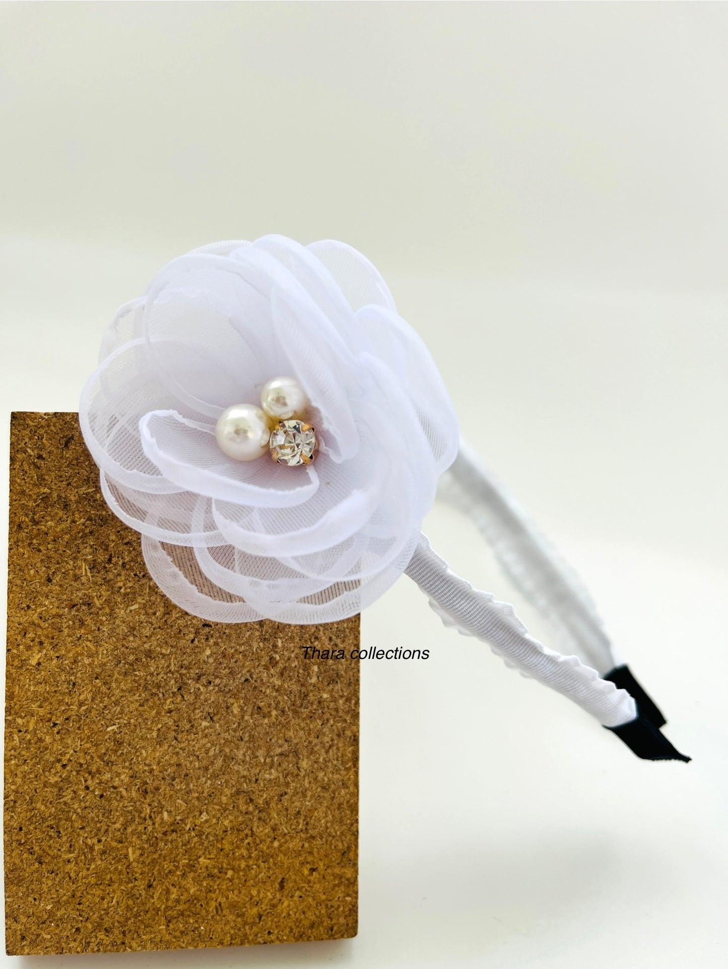 Delicate Floral Pearl Hairbands