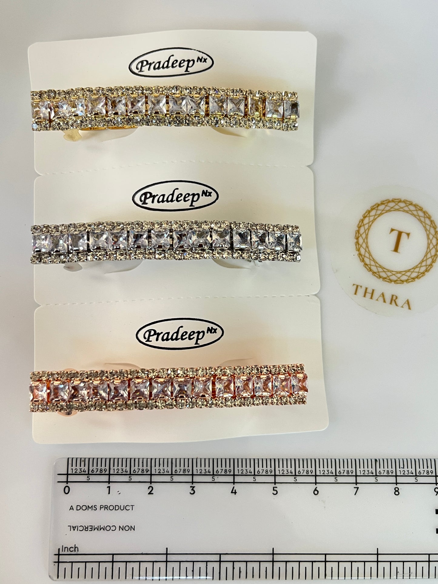 Luxe Aurora Crystal Center Clip