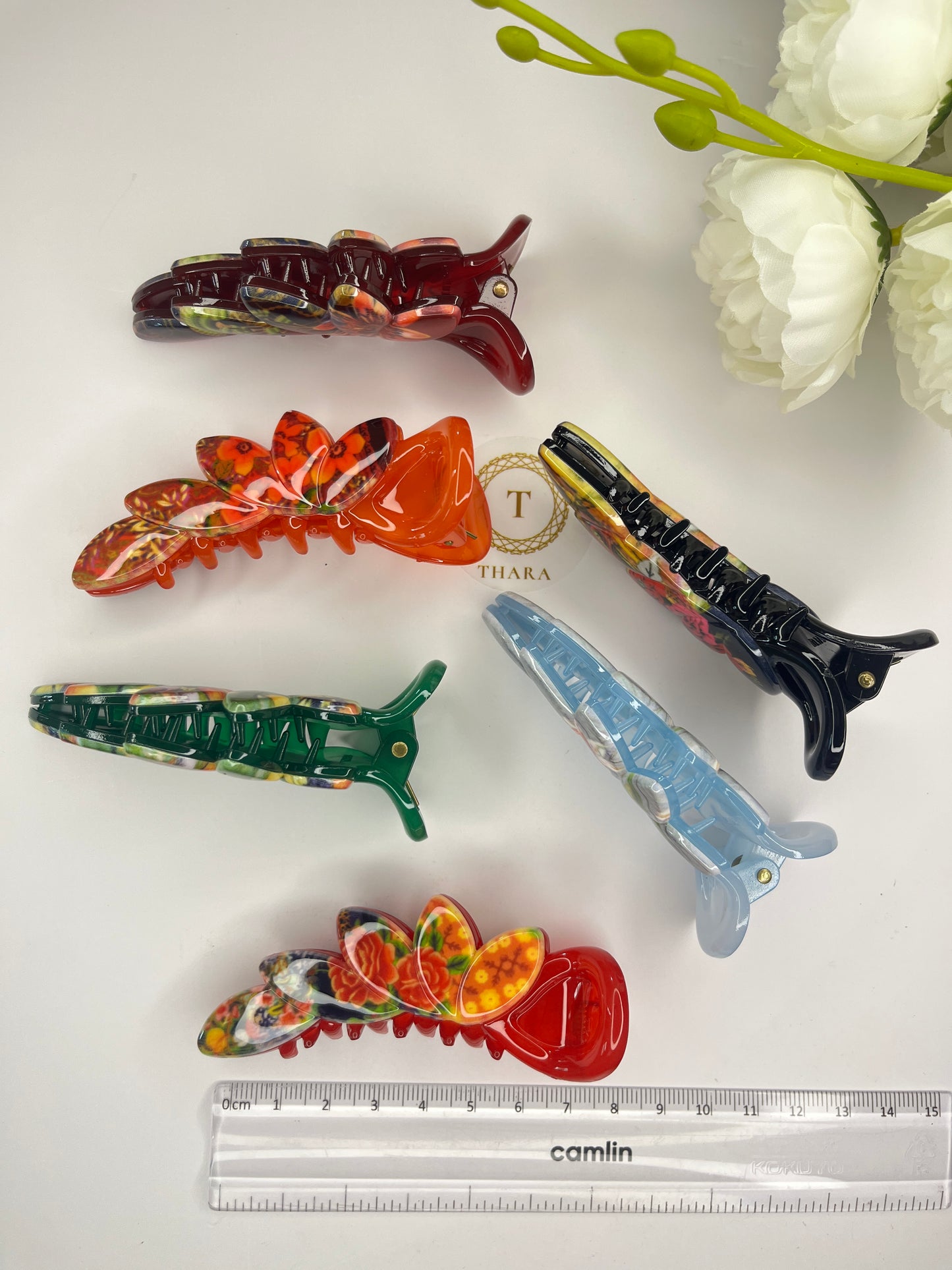 Printed Floral Banana clip - Brand Honey