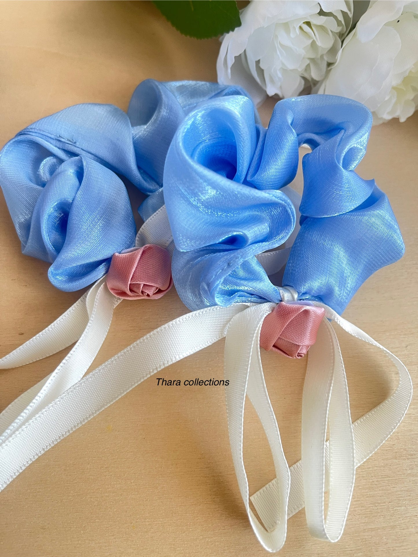 Rosebud Bow Hanging Scrunchie