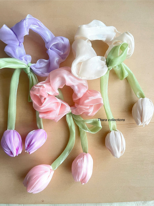 Tulip Bloom Scrunchies