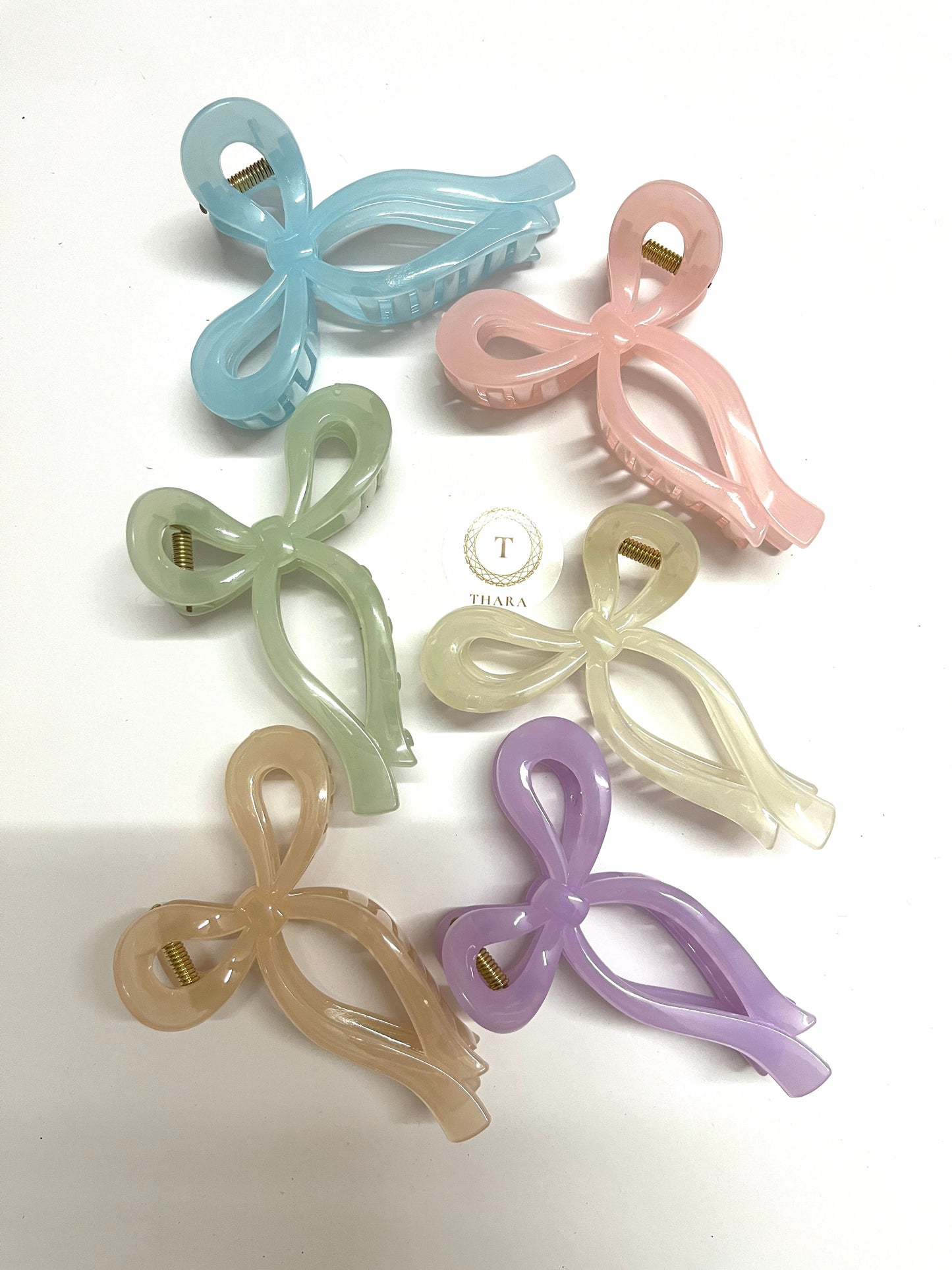 Watercolor Bow HairClaw