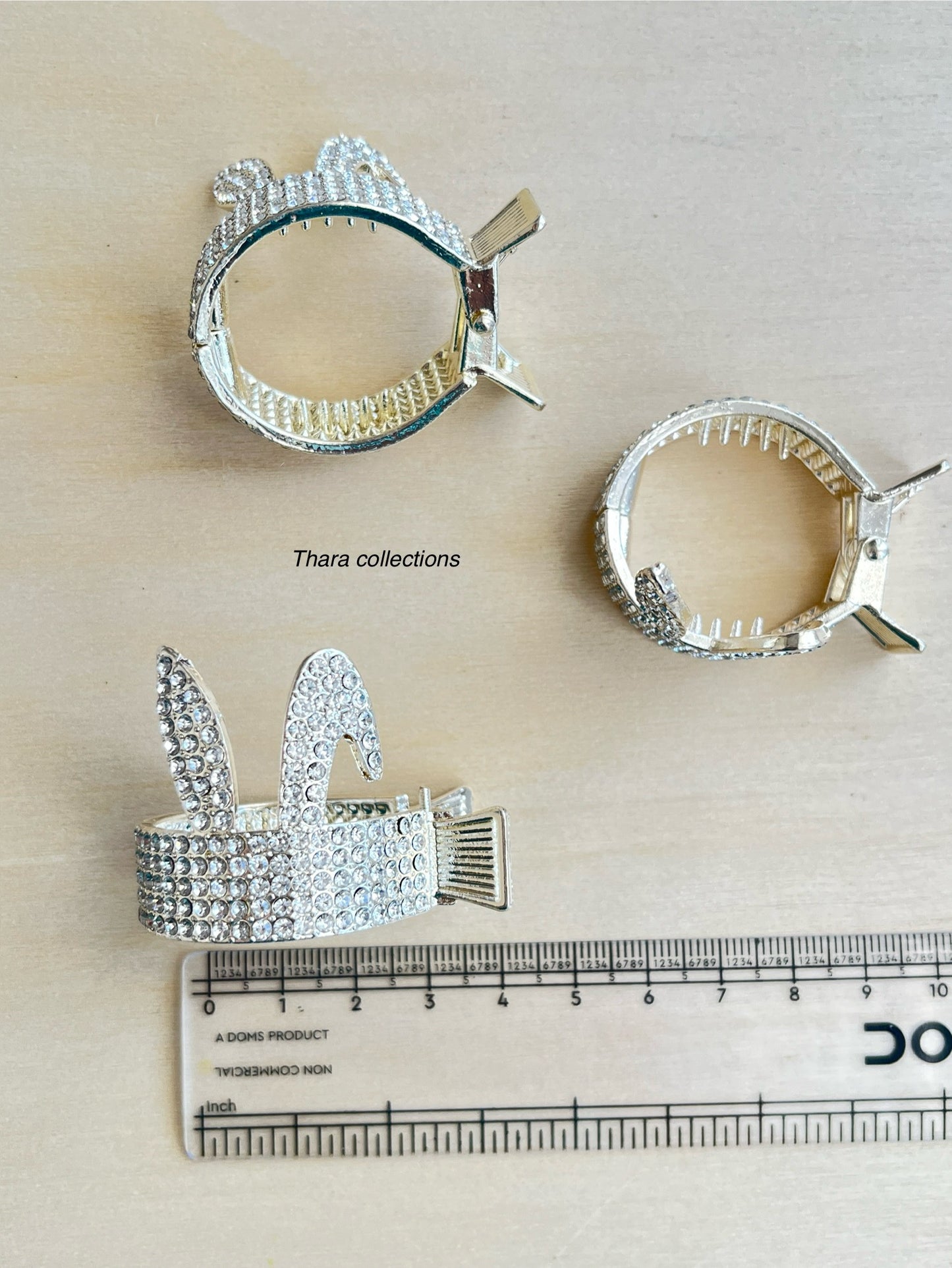 Sparkling Bunny Ear Hair Clips – Cute & Glamorous