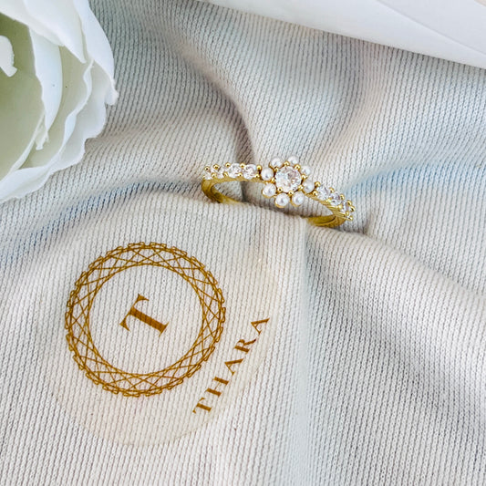 Luxe Floral Antitarnish Ring