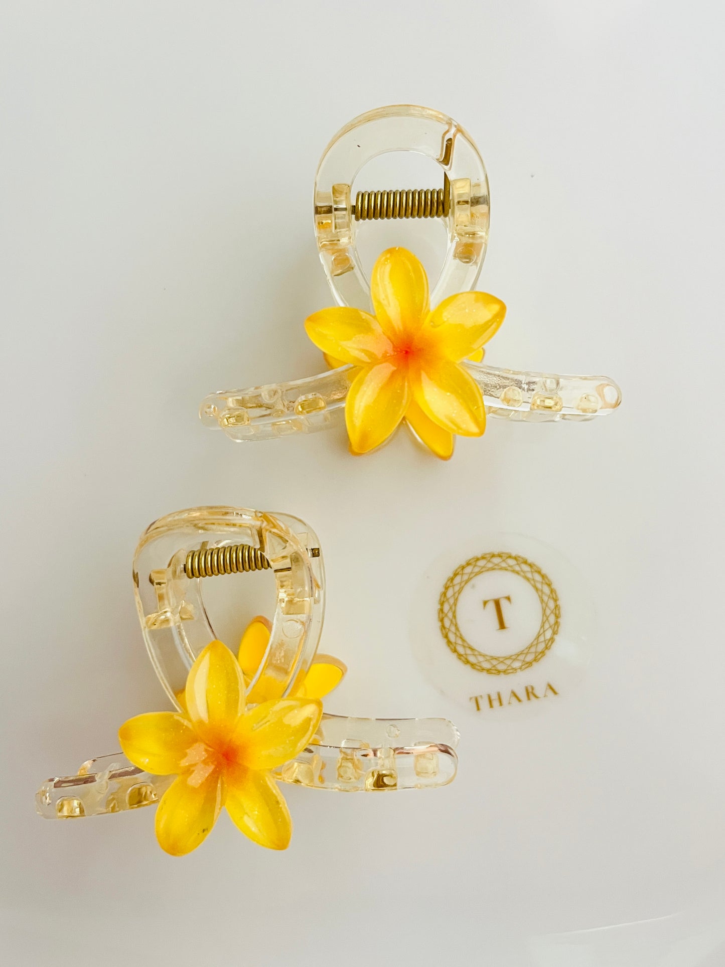 Floral Blossom Hair Claw Clips