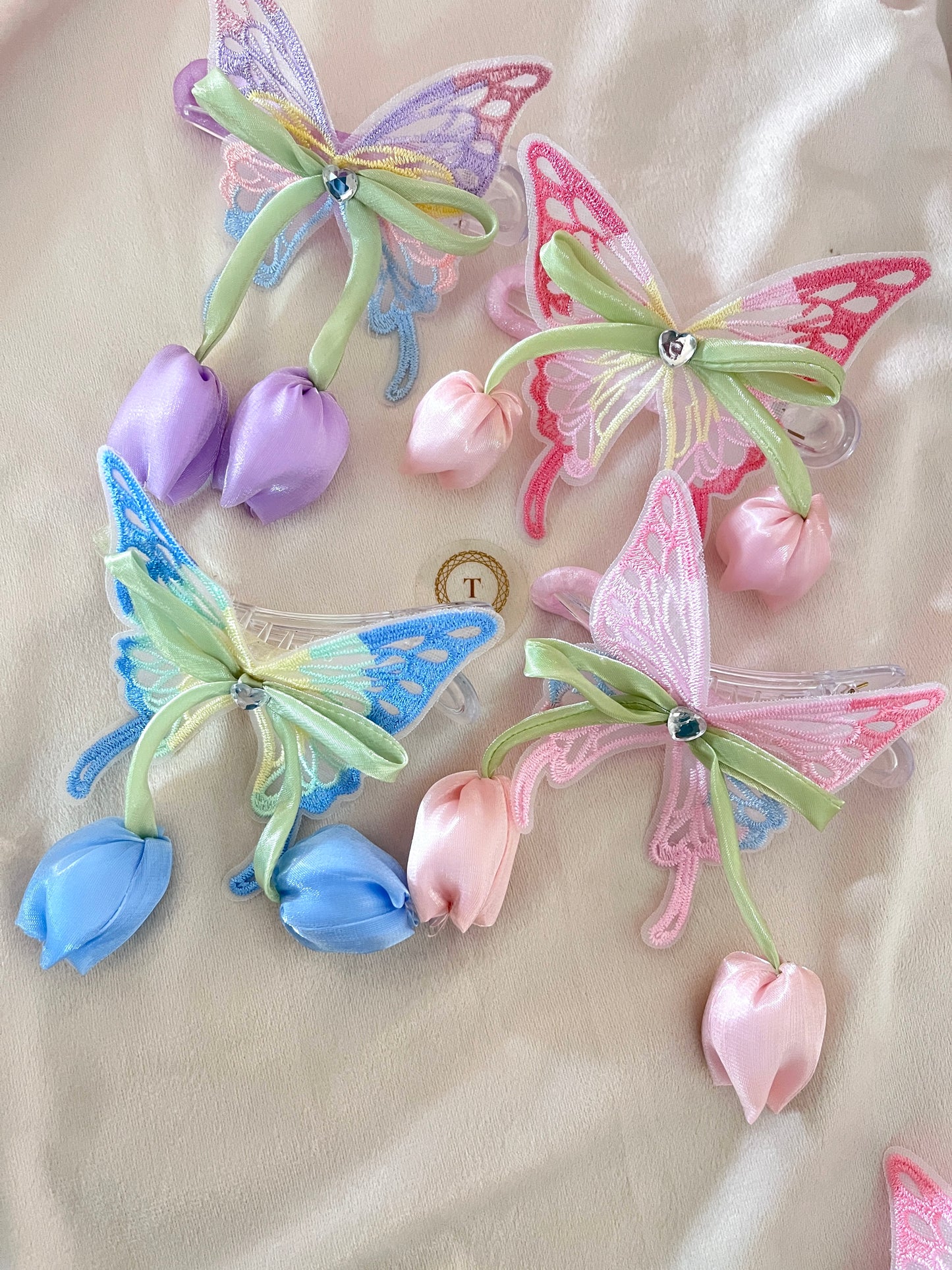 Trendy Butterfly Tulip HairClip