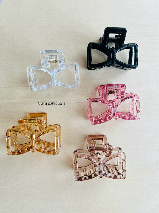 Chic bow hair clips - set of 2