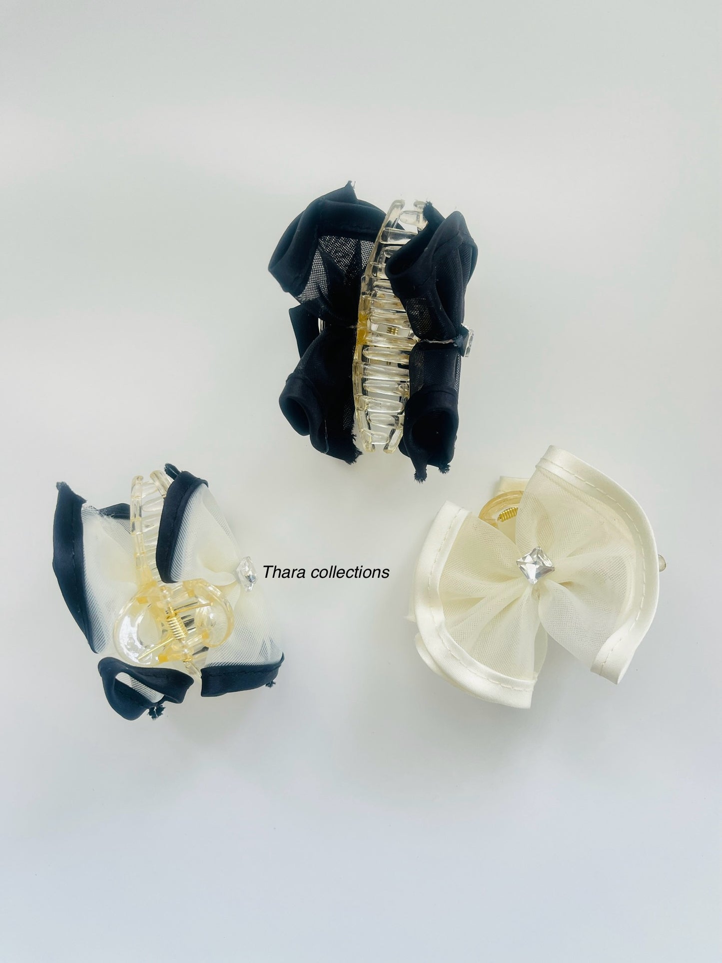 Elegant Dual-Layer Bow Claw Clip – Chic & Stylish Hair Accessory