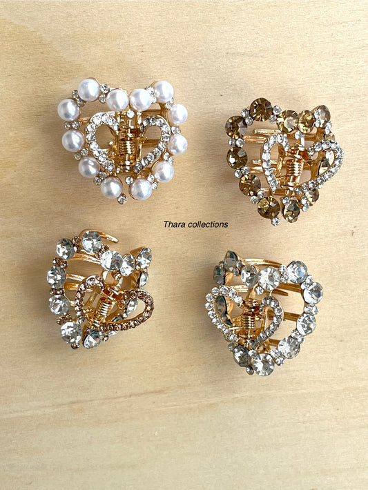 💖 Heart Sparkle Hair Claw – Romantic & Elegant