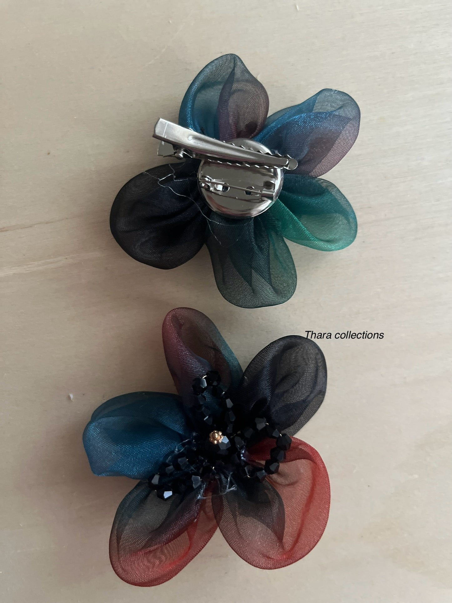 Elegant Sheer Flower Multi-Purpose Clip