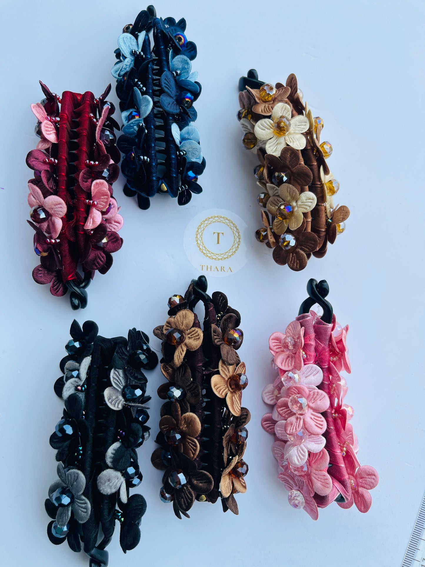Mini Flower Lock Banana HairClip