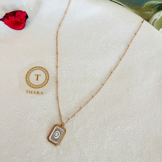 Kiyu Ziyu Card Pendant Rose Gold Chain - Exclusive Collection