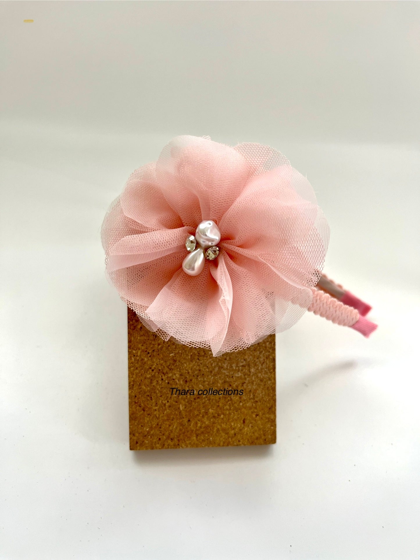 Soft Floral Hairbands with Pearl & Rhinestone Accents