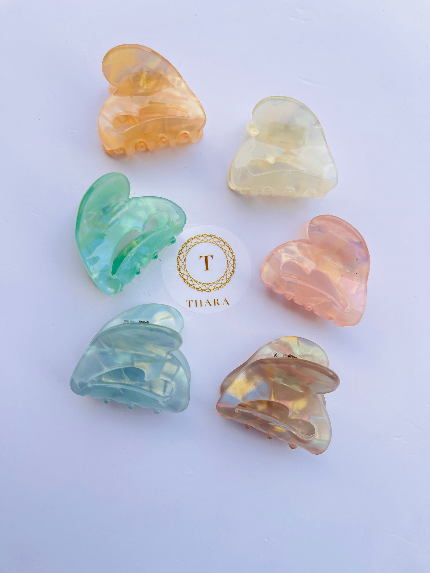 Marble Finish Premium HairClawClip