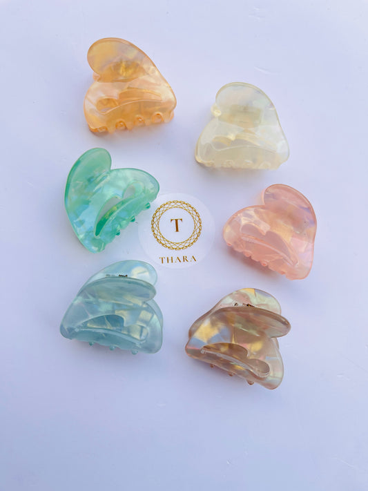Marble Finish Premium HairClawClip