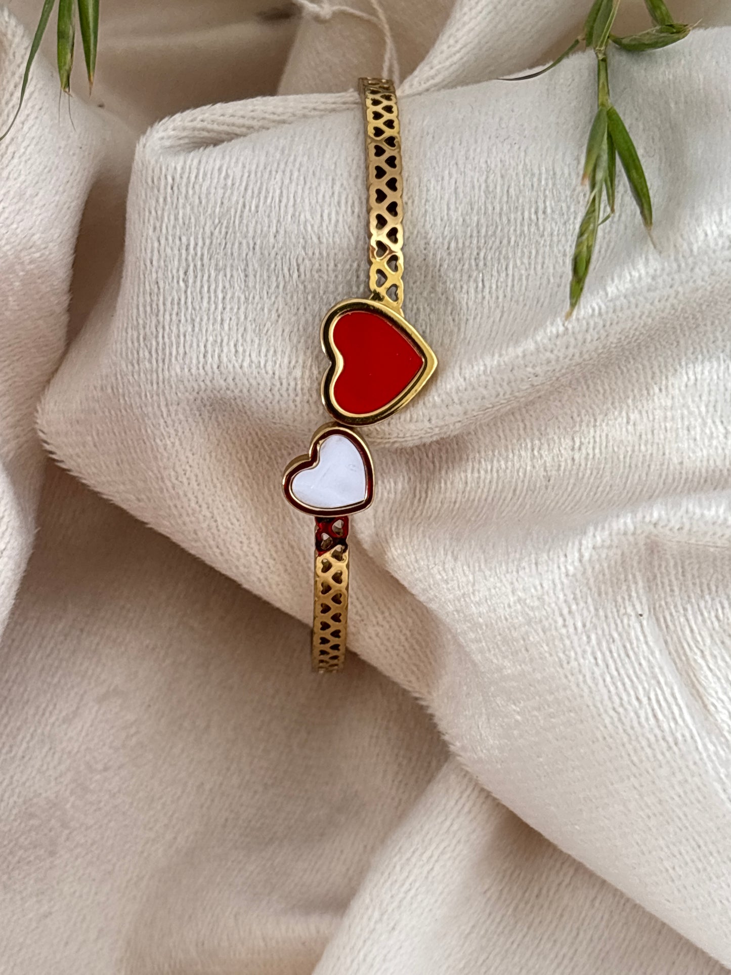Heart lock Antitarnish Kada