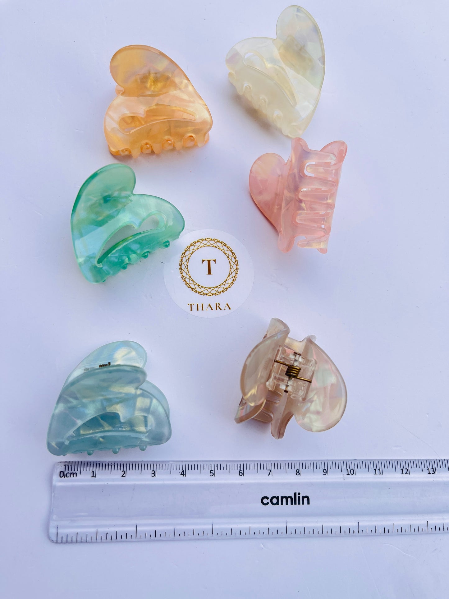 Marble Finish Premium HairClawClip