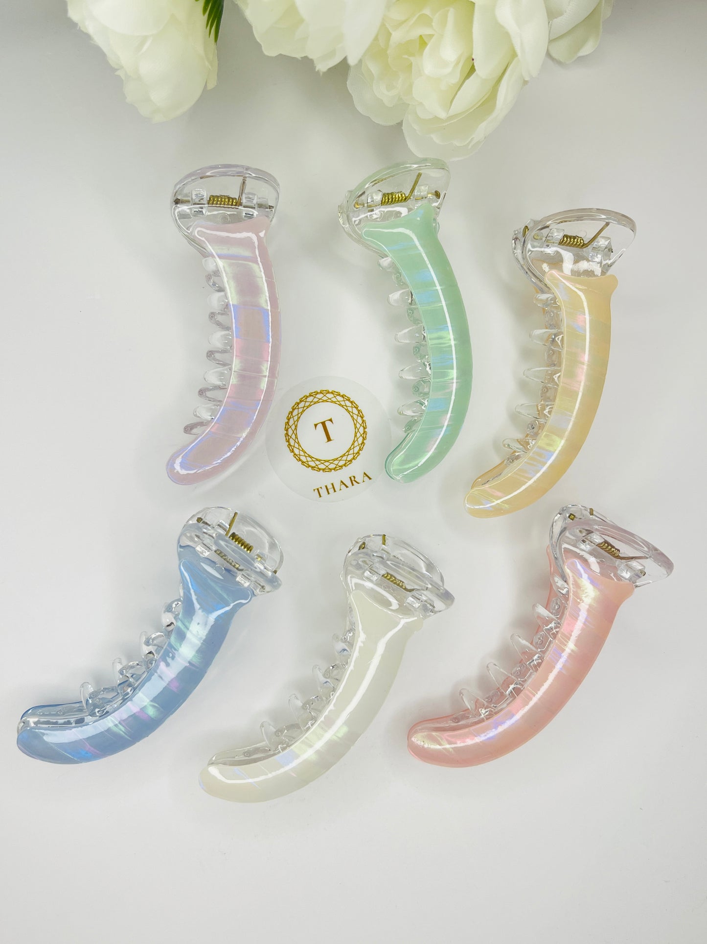 Leidona Pastel shades Banana Clip