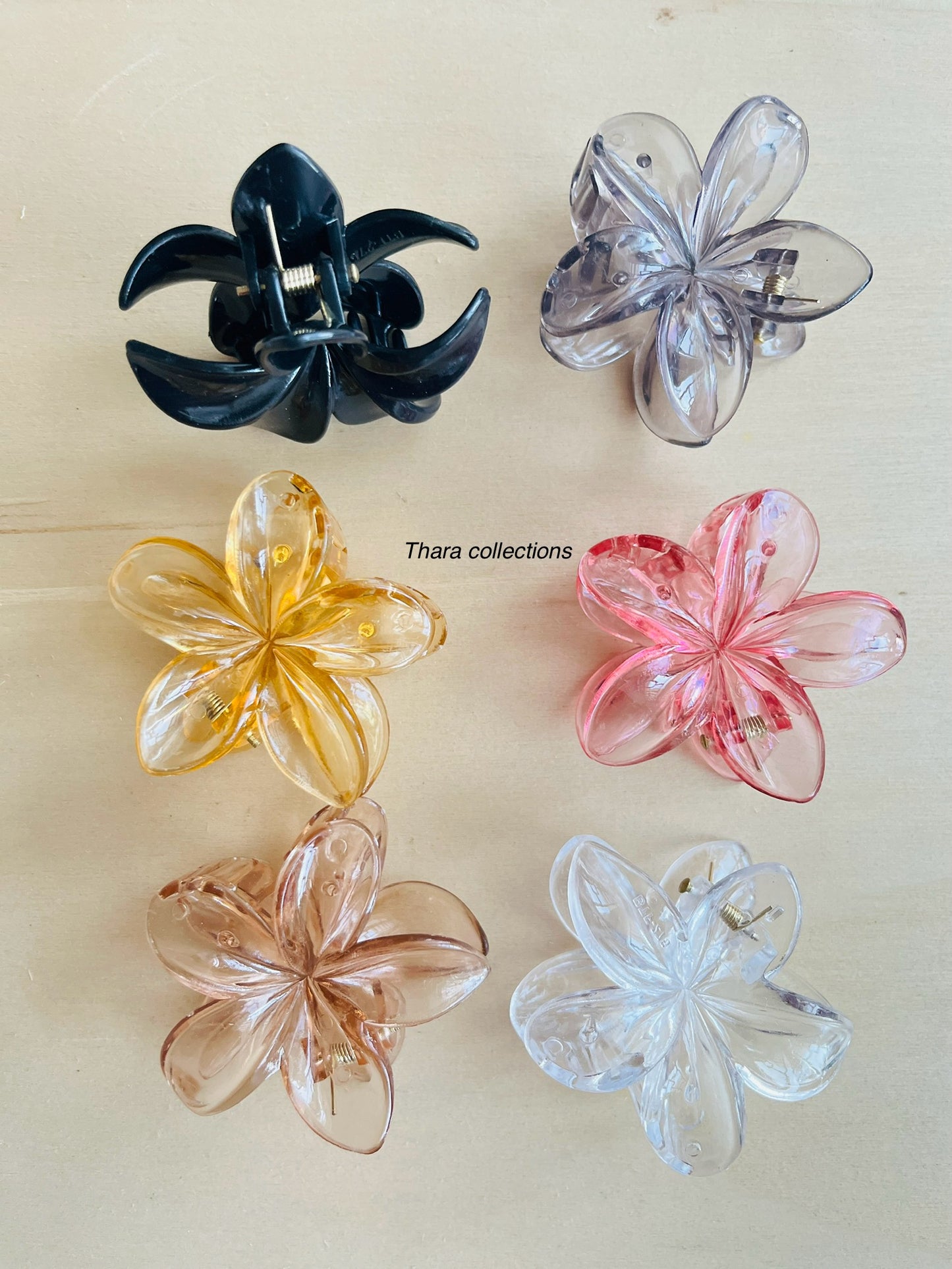 Bloom Crystal Hair Claw Clips