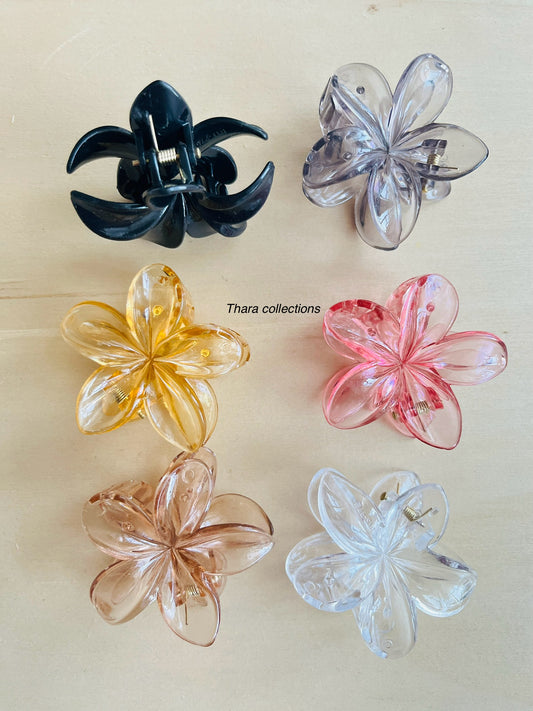 Bloom Crystal Hair Claw Clips