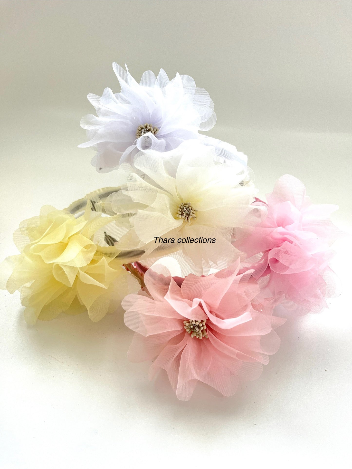 Delicate Floral Hairbands – Soft & Elegant for Girls