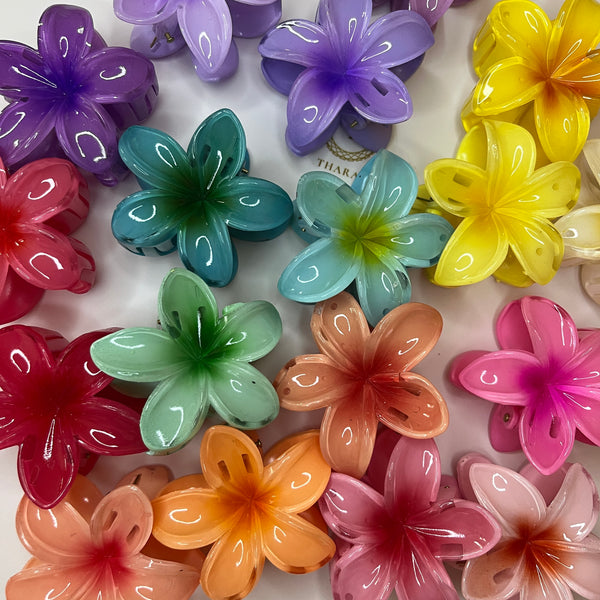 Floral Claw Clips