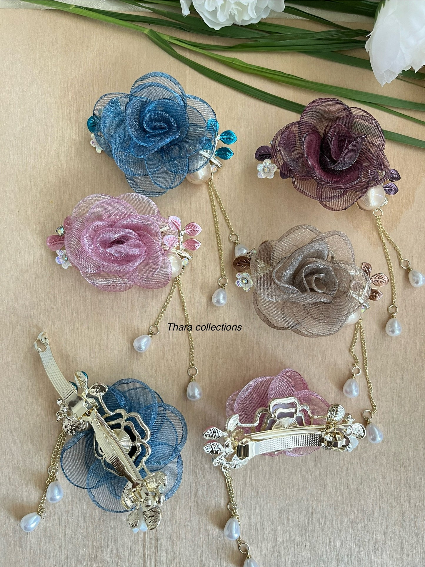 Rose Blossom Hair Clip