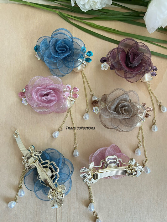 Rose Blossom Hair Clip