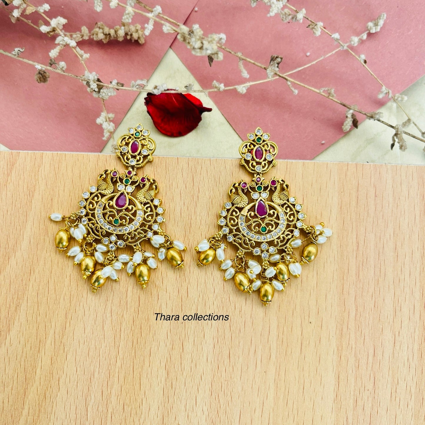 Royal Heritage Pearl Temple Necklace Set