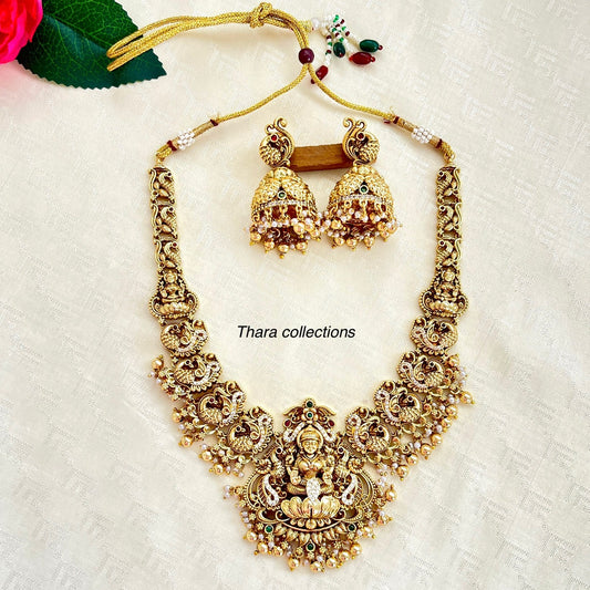 Antique Lakshmi Temple Necklace Set