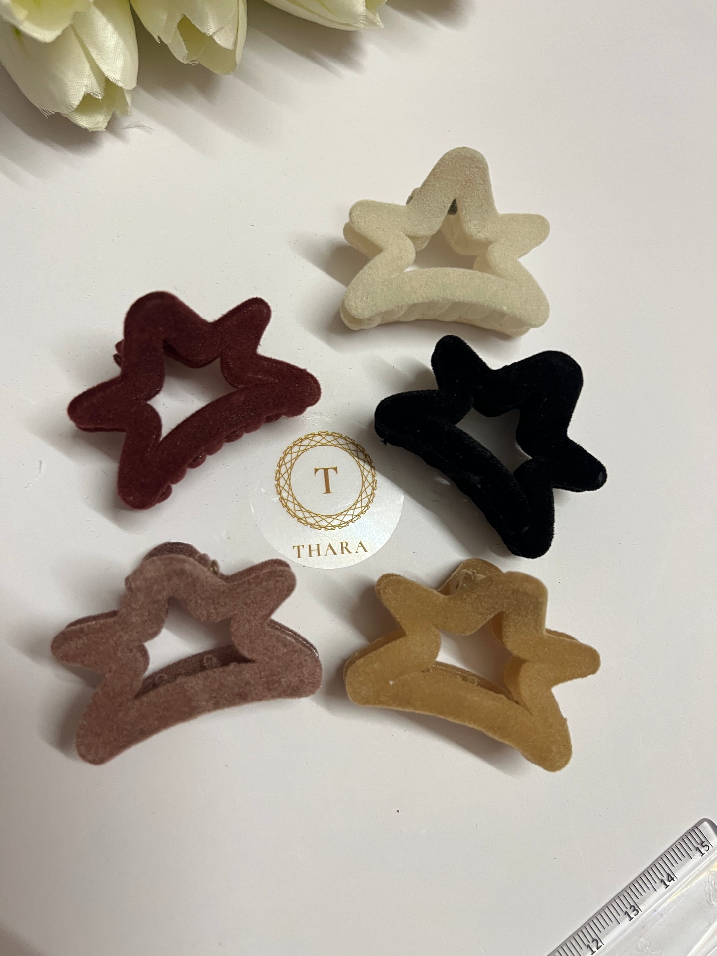 Star Shape Velvet Hair Claw