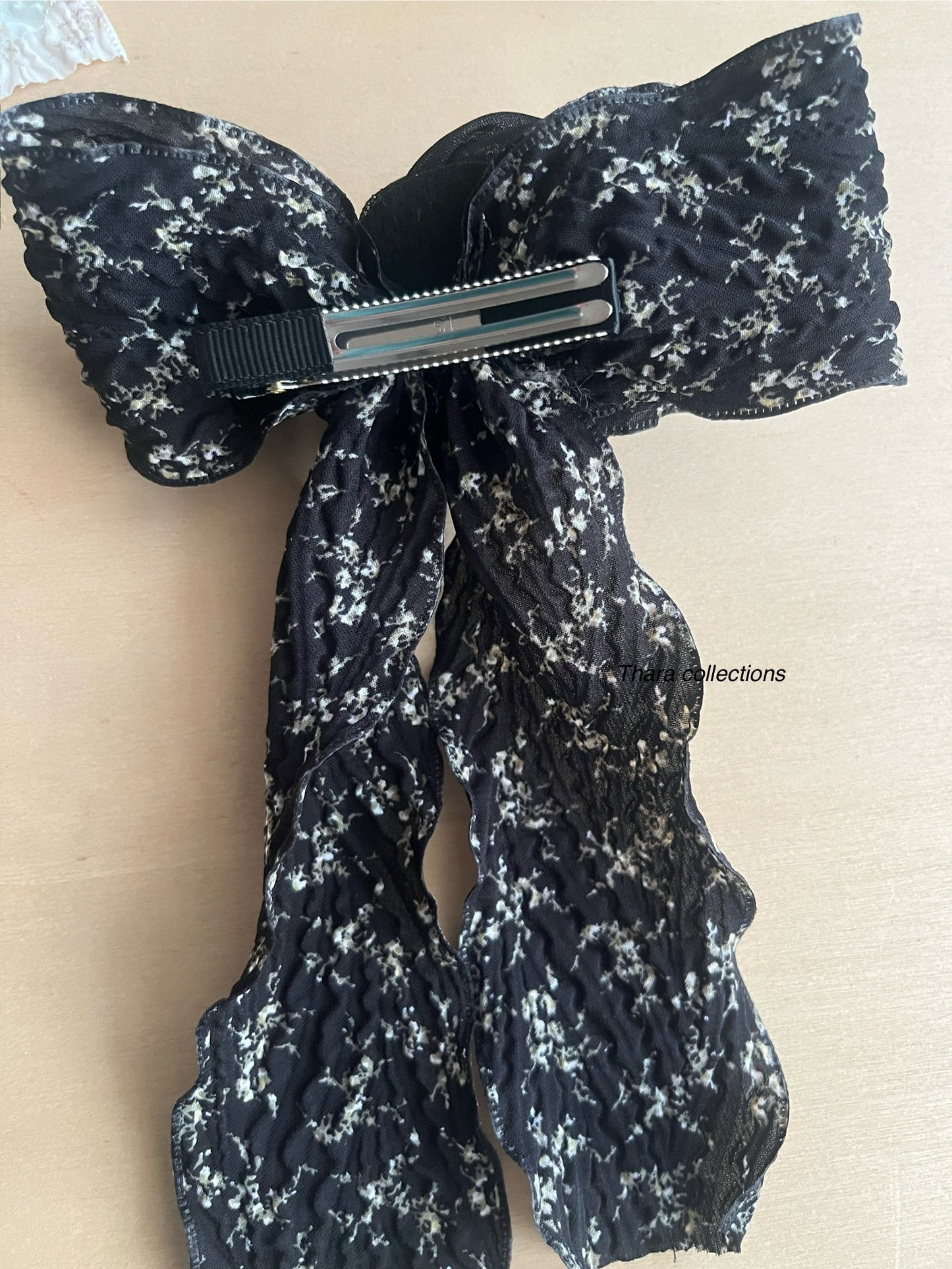 Vintage Rose Garden Bow Clip