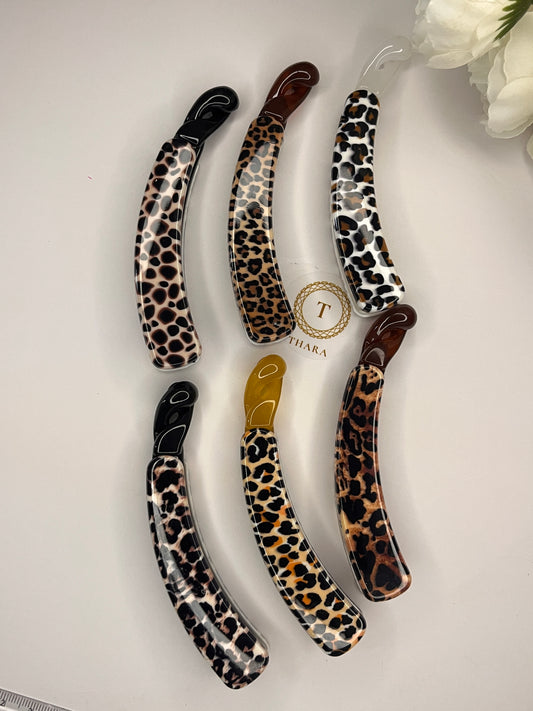 Animal Print Banana Lock HairClip