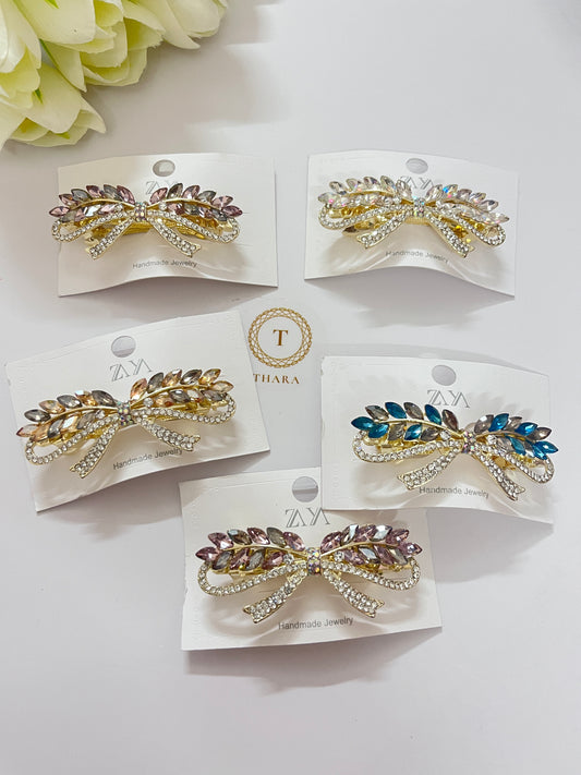 Elegant Bow Center Clip - Exclusive Collection