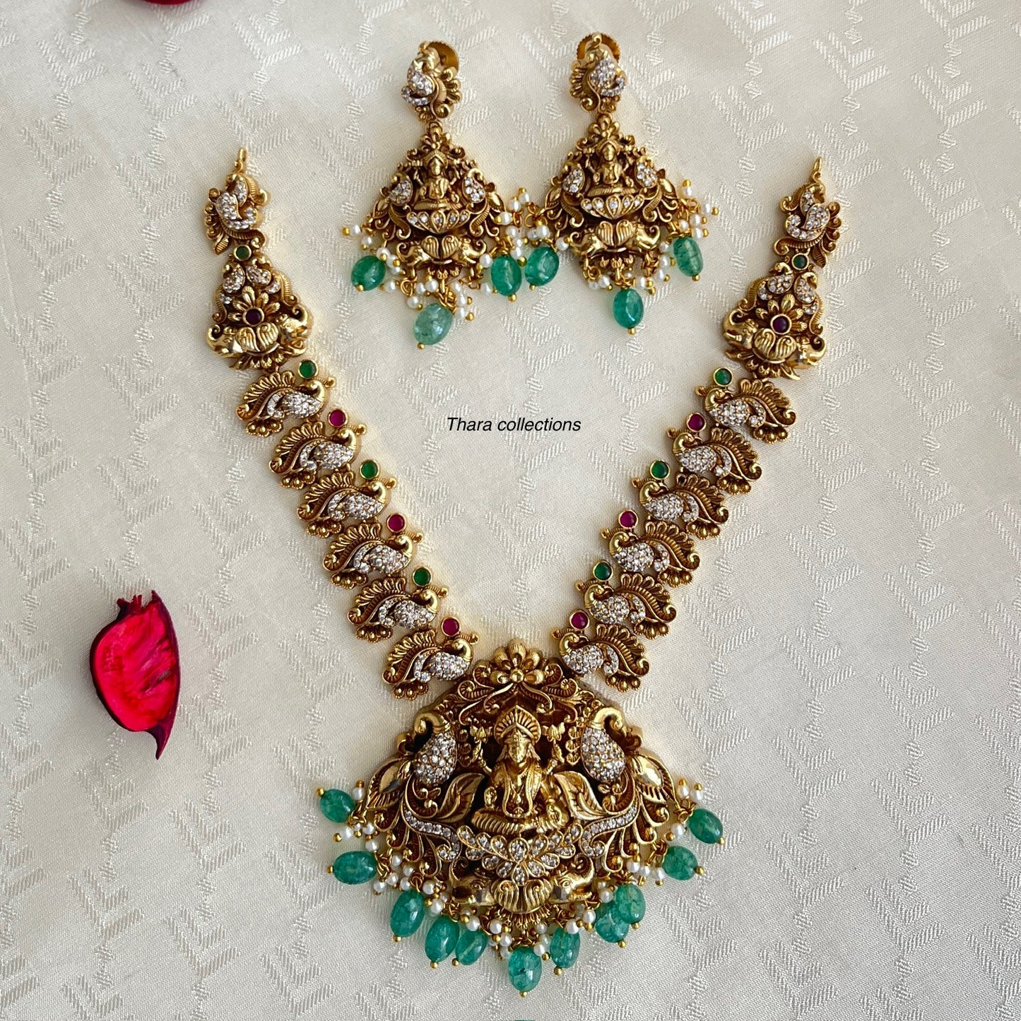 Lakshmi Antique Temple Jewelry Set