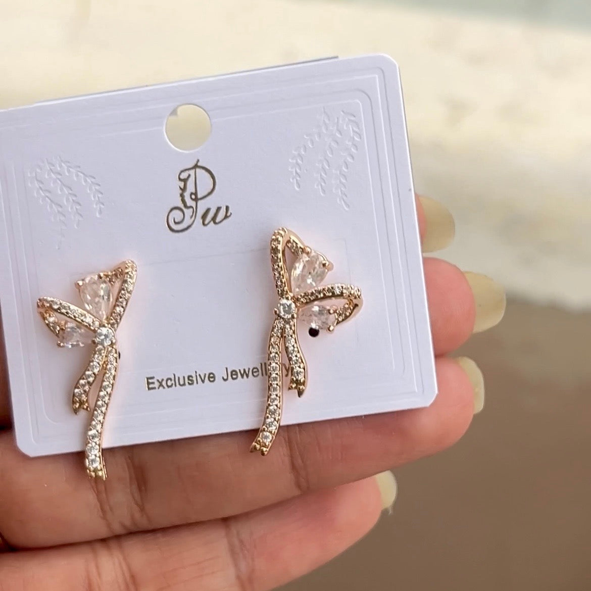 Butterfly RoseGold Earrings