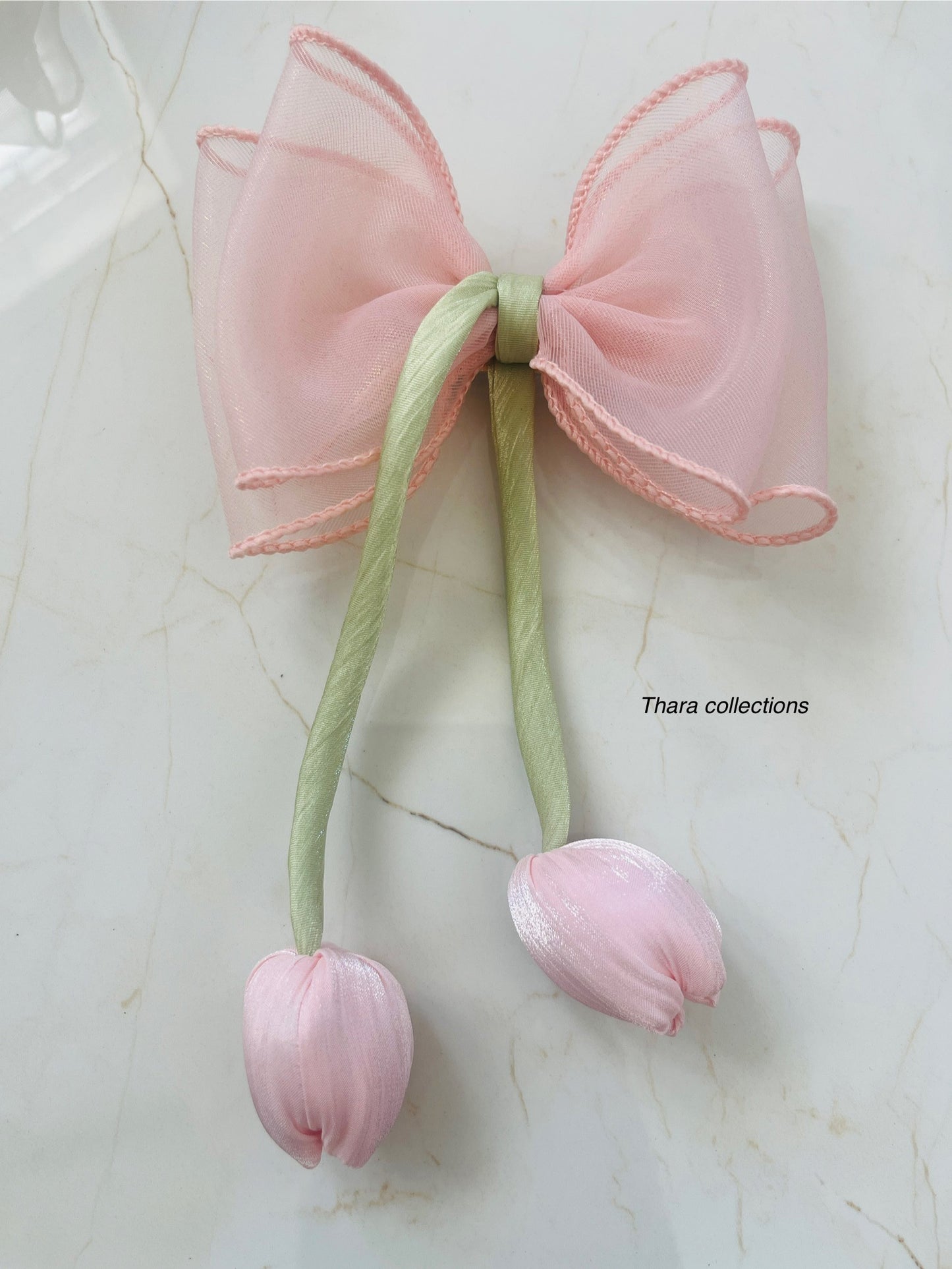 Tulip Bow Hair Clip - Pastel Colors