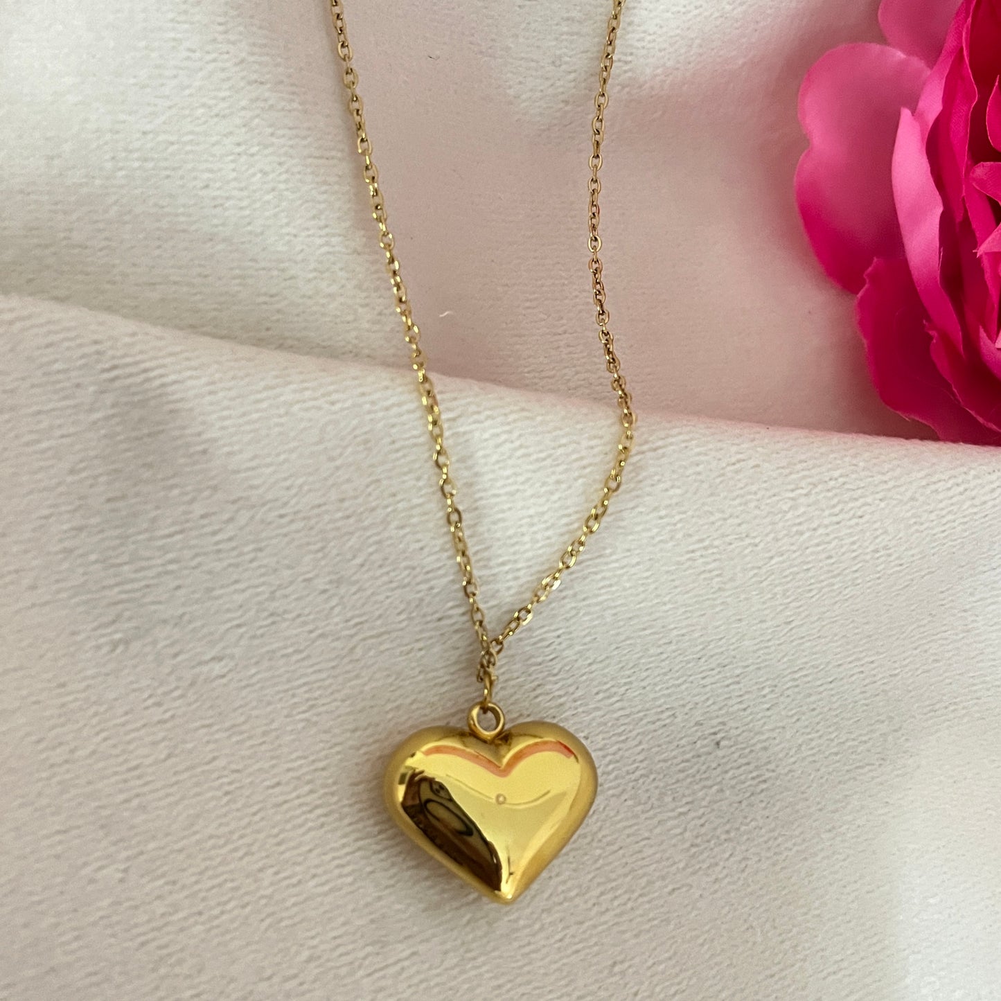 Antitarnish Heart Pendant chain