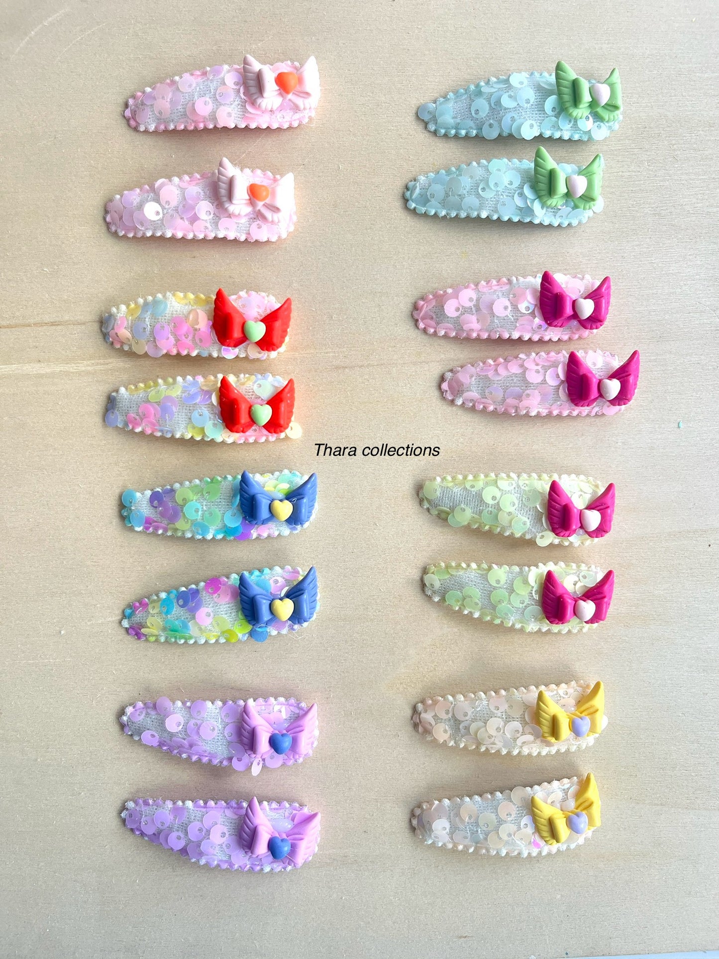 Sequin Lace Hair Clip Set – Pack of 2