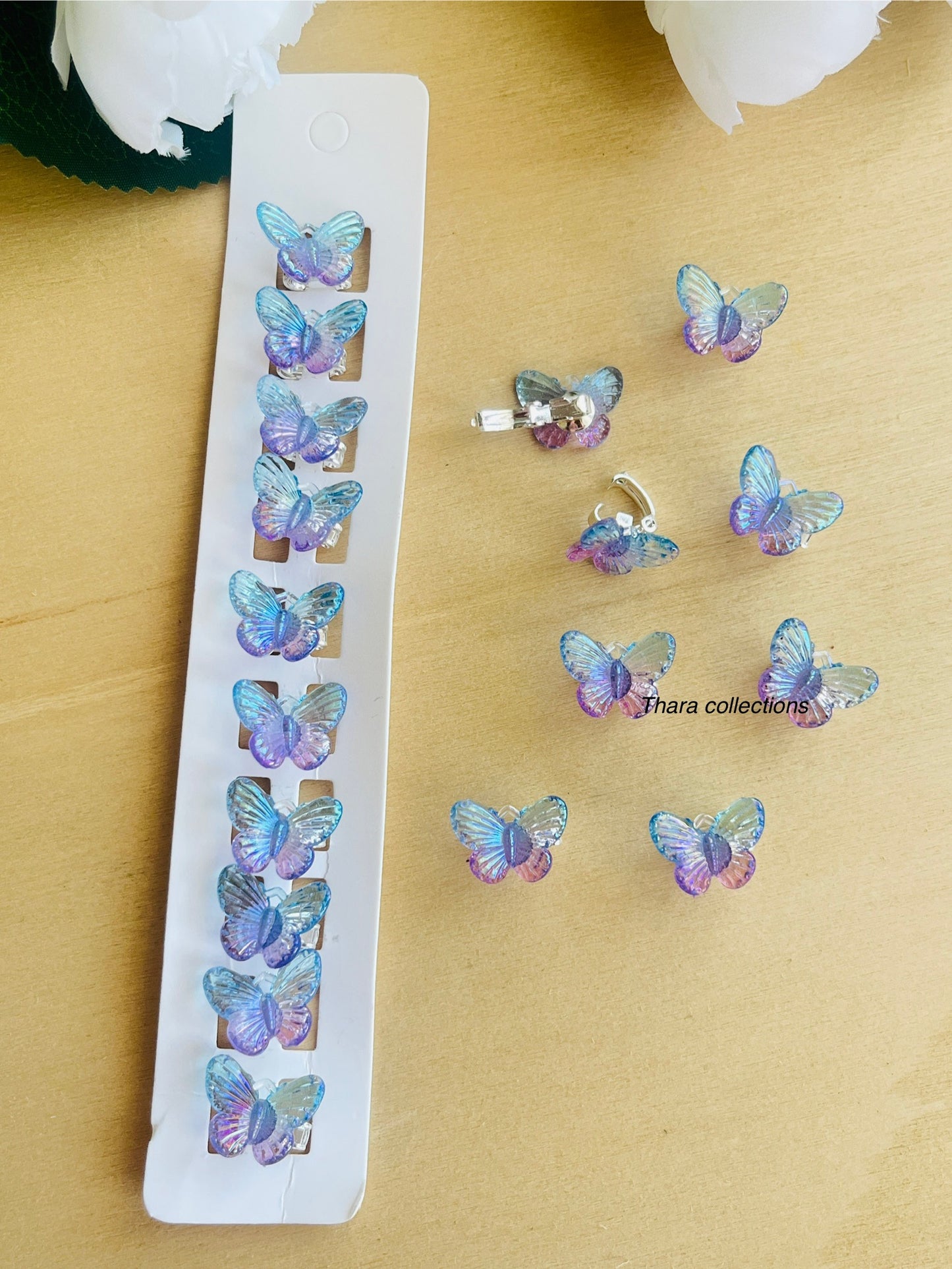 Butterfly Charm Hair Clips