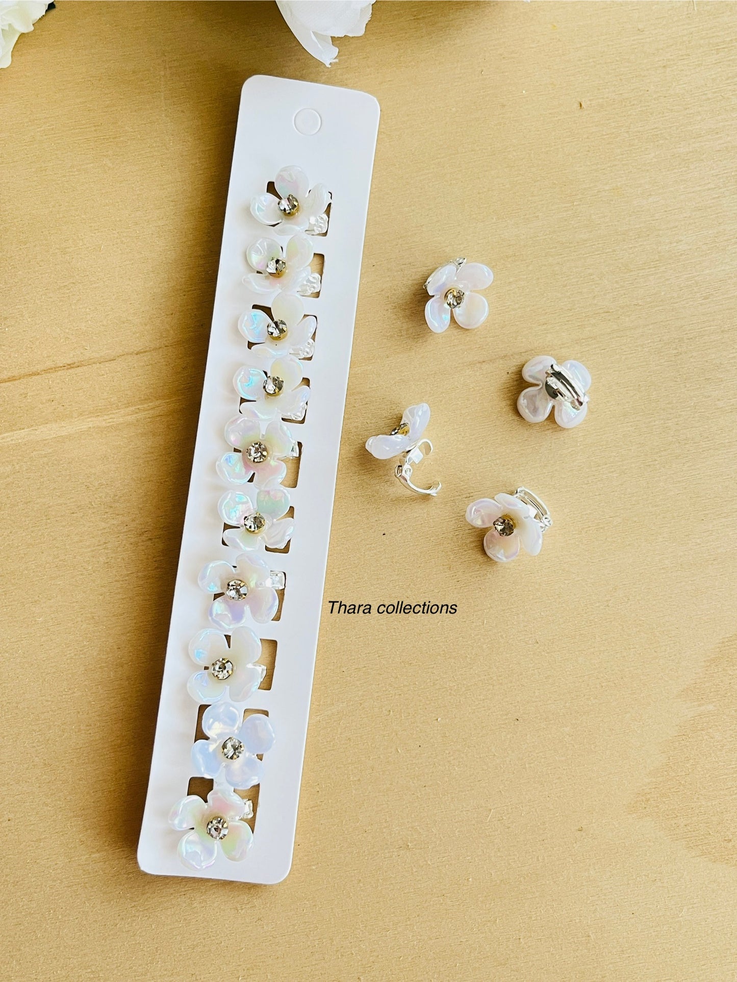 Glossy Blossom Mini Hair buckle Clips – Set of 10