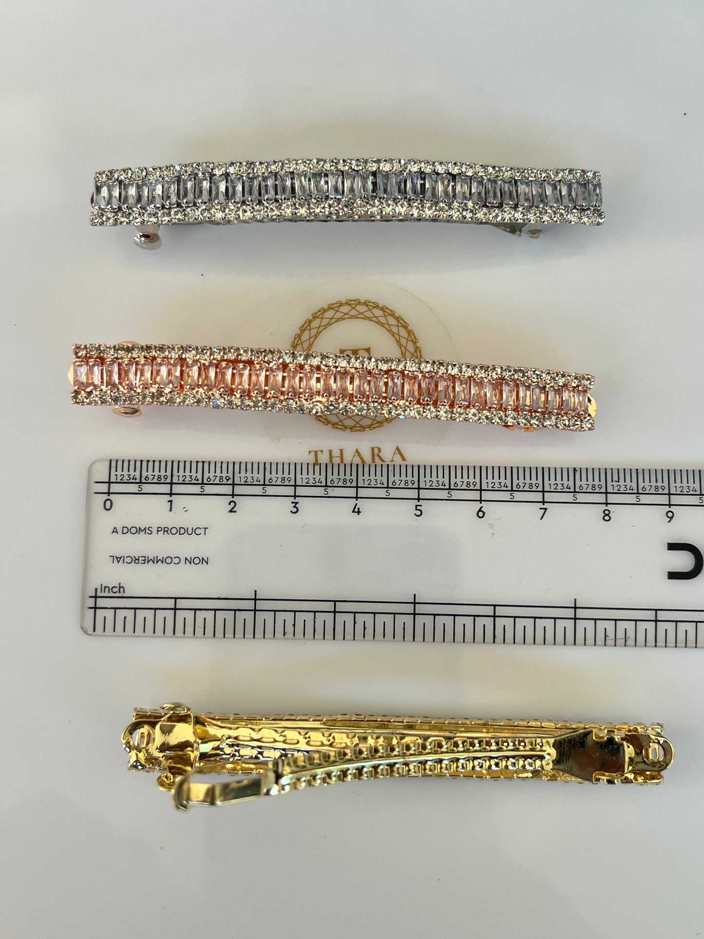 Prism Glow Crystal Center Clip