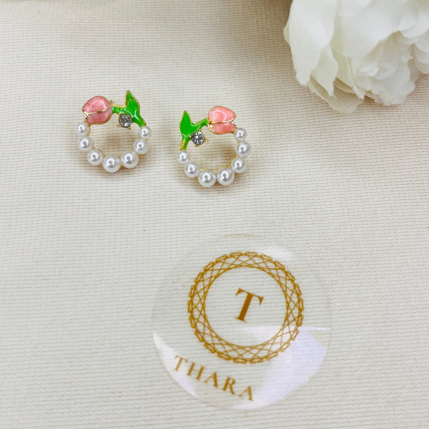 Pearl Tulip Fancy Earrings